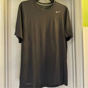 Nike Dri-Fit Gray Short Sleeve Tee Shirt